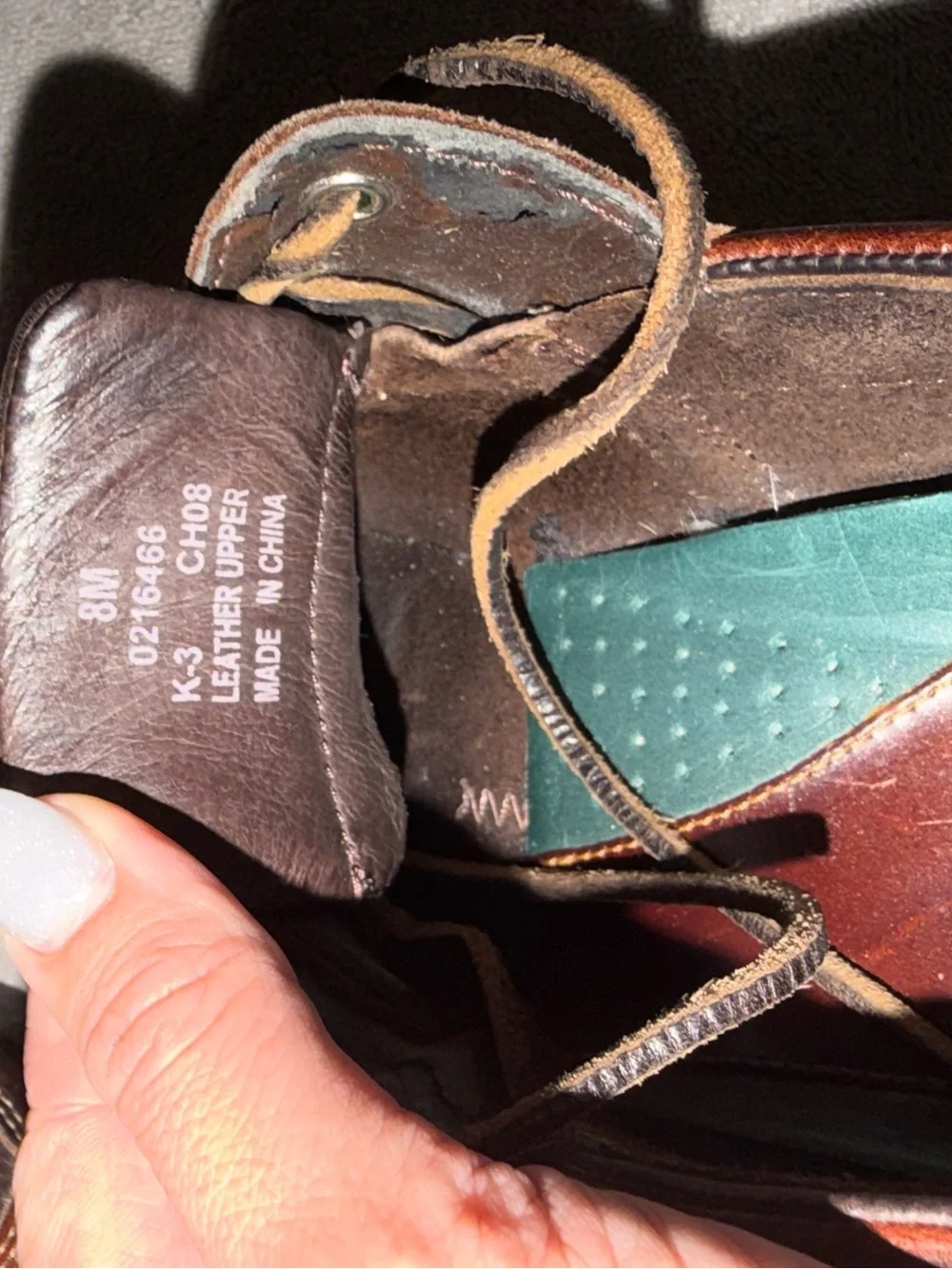 Men's Sperry Dark Brown Leather Boat Shoes